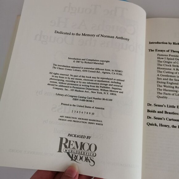 1987 The Tough Coughs as He Ploughs the Dough Book Vintage Early Seuss Marschall - Picture 5 of 10